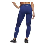 adidas Techfit Warm Running Tights Womens Blue Black Ladies Fitness Leggings