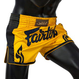 Fairtex Slim Cut Muay Thai Shorts BS1701 Yellow