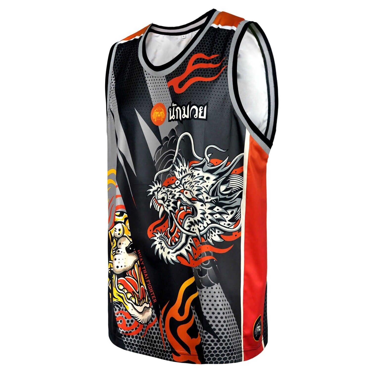 TUFF Dragon & Tiger Muay Thai Training Tank Top Vest TT105