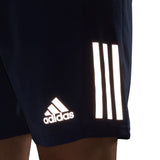 adidas Own The Run Mens Running Shorts Blue Reflective Pockets Gym Fitness