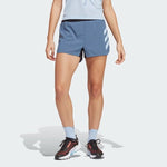 adidas TERREX Agravic Womens Trail Running Shorts Light Blue Parley