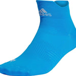 adidas Run Ankle Running Socks Blue Fitness Pair Sports Mens HEAT.RDY