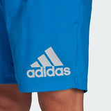 adidas Run It Mens Running Shorts Blue Reflective Pockets Fitness Gym Sports