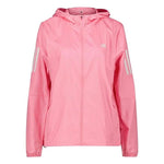 adidas Own The Run Womens Winbreaker Running Jacket Ladies Fitness Hood Pink