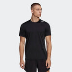 adidas Designed For Running Mens T-Shirt White Black Coral Reflective Breathable