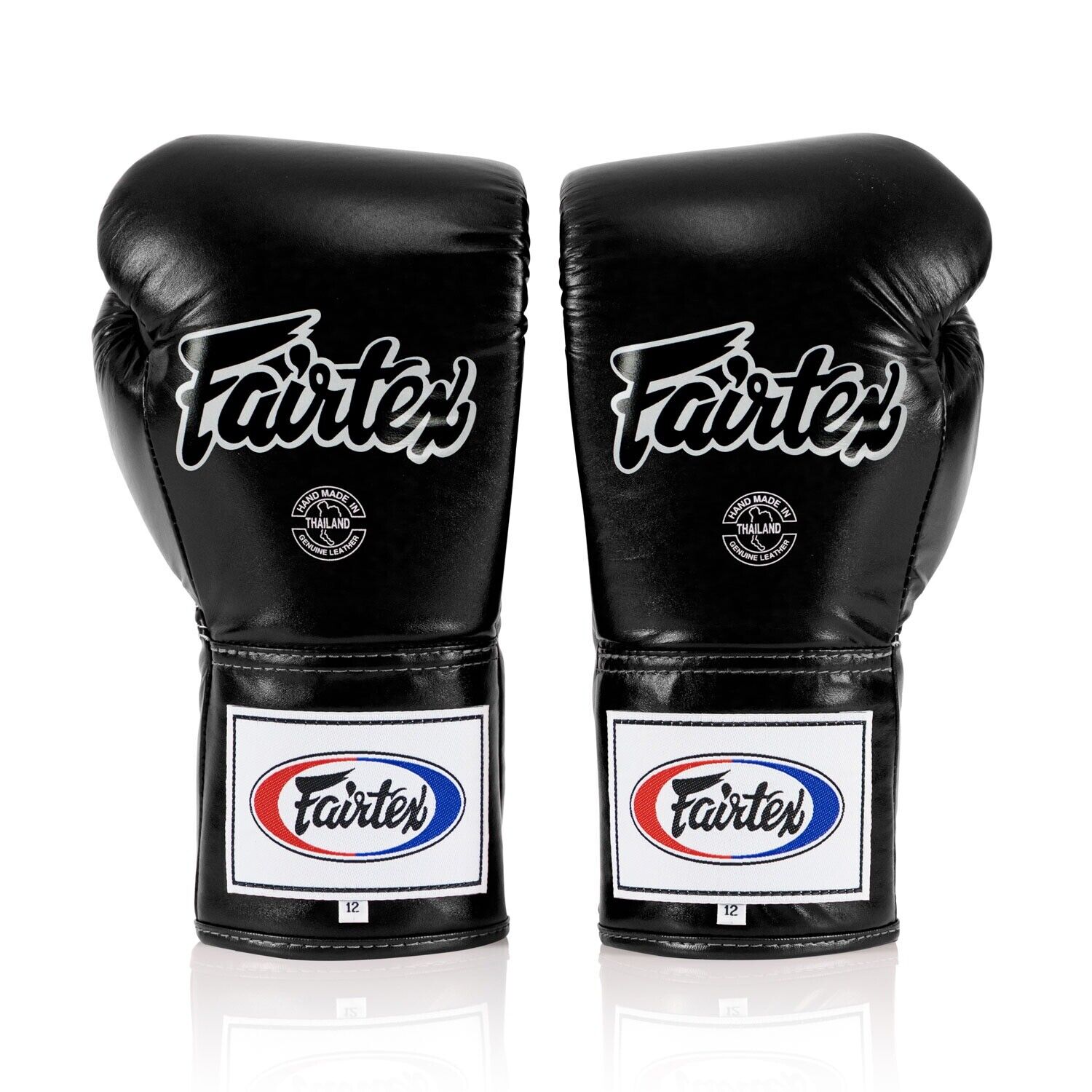 Fairtex BGL6 Leather Lace-Up Competition Fight Muay Thai Boxing Gloves