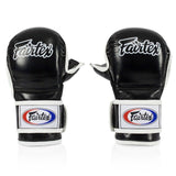 Fairtex Sparring Leather MMA Gloves FGV15 Hybrid Martial Arts 5-6 oz.