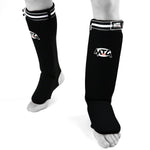 MTG Pro Elastic Shin Guards SF2 Pads Muay Thai Kickboxing Karate