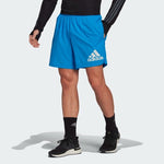 adidas Run It Mens Running Shorts Blue Reflective Pockets Fitness Gym Sports