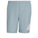 adidas Run It 3 Stripes Running Shorts Mens Grey Fitness Gym