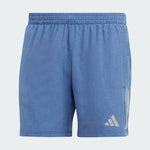 adidas Own The Run Mens Running Shorts Fitness Gym Pockets Grey Blue Reflective