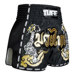 TUFF Muay Thai Shorts Black Twin Tiger MSC120