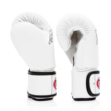 Fairtex BGV1 Leather Muay Thai Boxing Gloves White