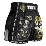 TUFF Muay Thai Shorts Singha Yantra with War Flag MSC117