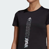 adidas Terrex Agravic Womens Trail Running T-Shirt Black Breathable Reflective