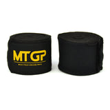 MTGP Muay Thai Grand Prix Official Handwraps Black 5m Cotton Kickboxing MMA