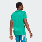 adidas Own The Run Short Sleeve Running Top Mens Green Breathable T-Shirt