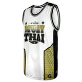 TUFF Golden Gladiator Muay Thai Training Tank Top Vest Kickboxing TT103