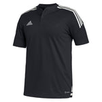 adidas Condivo 22 Mens Football Polo Shirt Black Sports Teamwear Top