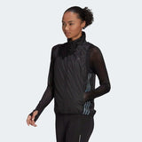 adidas Run Icons 3-Stipes Womens Running Gilet Lightweight Wind Resistant Jacket