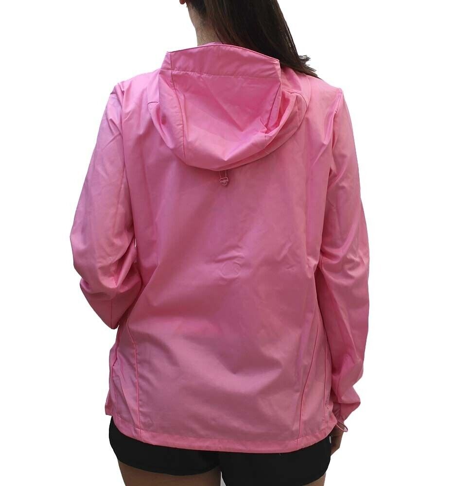 adidas Own The Run Womens Winbreaker Running Jacket Ladies Fitness Hood Pink