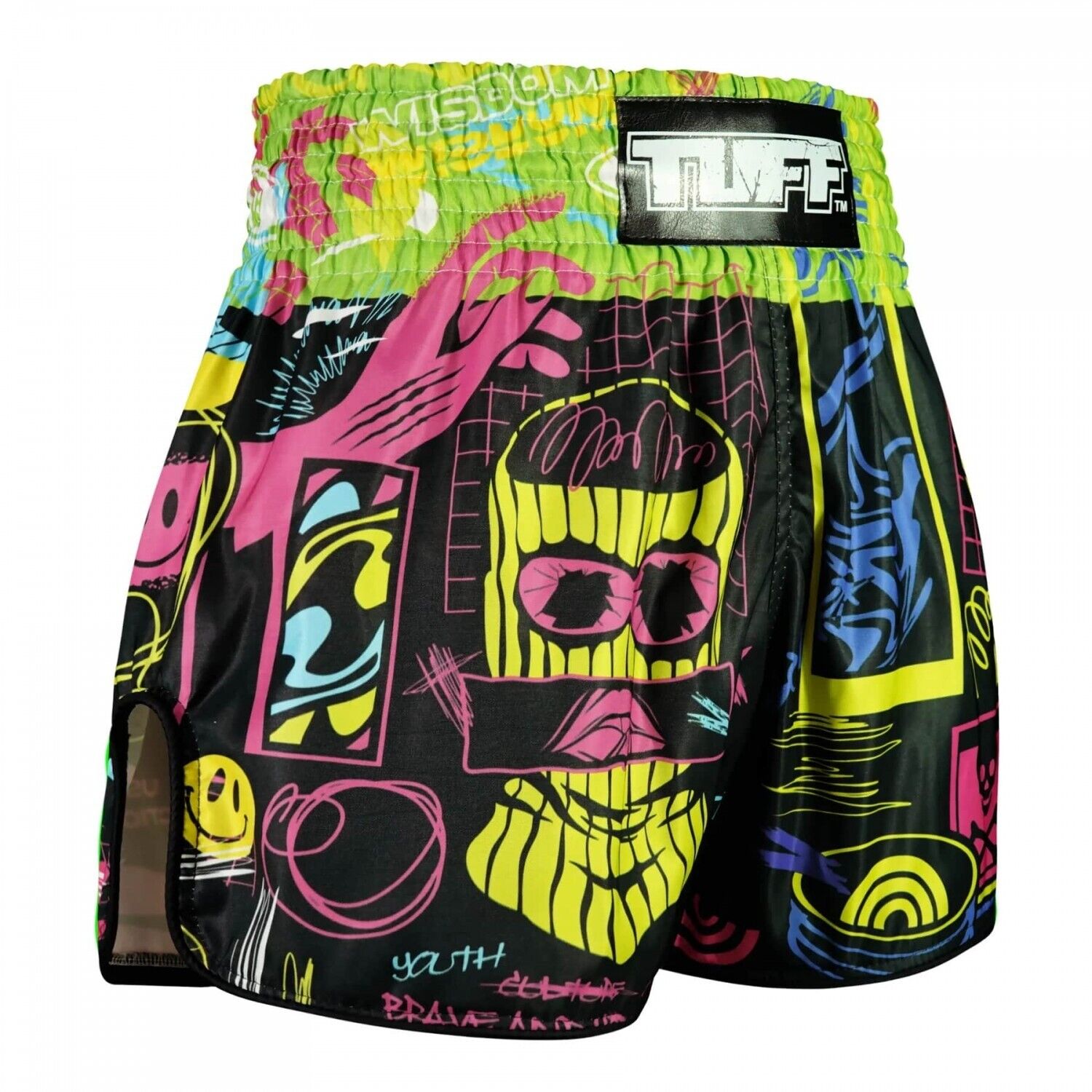 TUFF Muay Thai Shorts Neon Graffiti RMS119