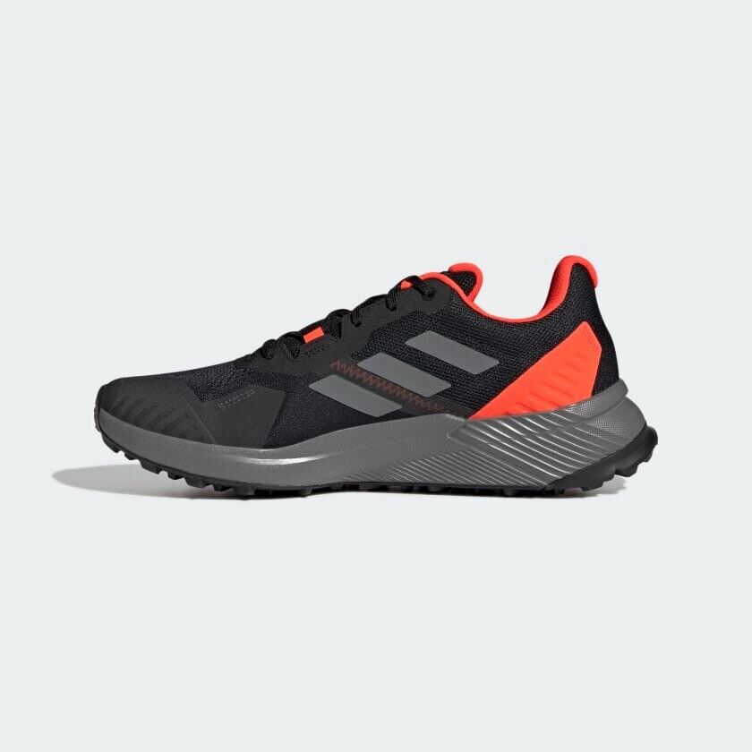 adidas Terrex Soulstride Trail Running Shoes Black Red Mens Trainers