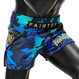 Fairtex Golden Jubilee Luster Muay Thai Shorts Blue BS1916