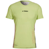 adidas Terrex Agravic Pro Trail Running T-Shirt Mens Top Lime Breathable Hiking