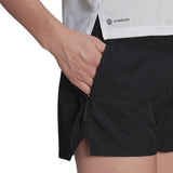 adidas Trail Running Shorts 5" Womens Black Zip Pockets Eco