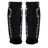 Fairtex SP6 MMA Style Shin Guards Muay Thai Shin Pads Black White Red Kickboxing