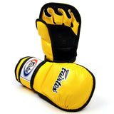 Fairtex Sparring Leather MMA Gloves FGV15 Hybrid Martial Arts 5-6 oz.