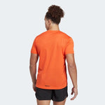 adidas Terrex Agravic Trail Running T-Shirt Mens Sustainable Blue Orange Top