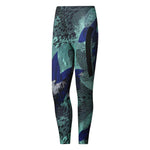 adidas Adizero Running Leggings Womens Fitness Green Blue Ladies Gym Eco