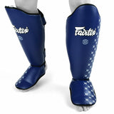 Fairtex SP5 Muay Thai Shin Guards Kickboxing Shin Pads MMA Green White Blue Red