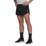 adidas Mens Own The Run Split Running Shorts Black Reflective Gym Fitness