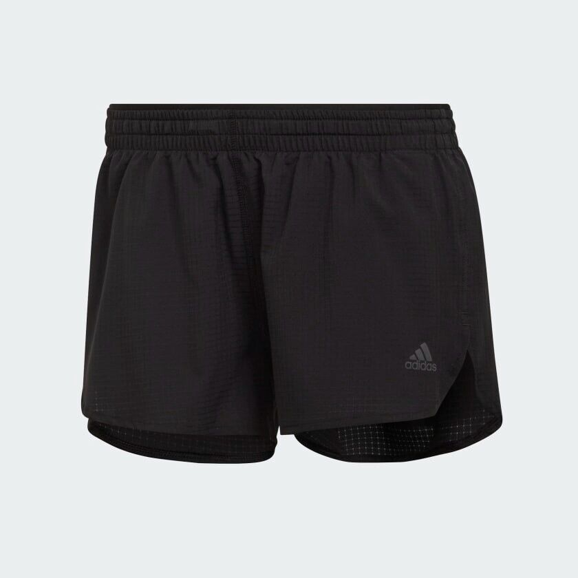 adidas Run Fast Womens Running Shorts Black Breathable Light Pocket Gym