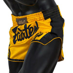 Fairtex Slim Cut Muay Thai Shorts BS1701 Yellow