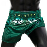 Fairtex Tonna Muay Thai Shorts BS1913 Green Kickboxing MMA