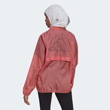 adidas Run icons Womens Running Jacket Winbreaker Ladies Fitness Coat Red