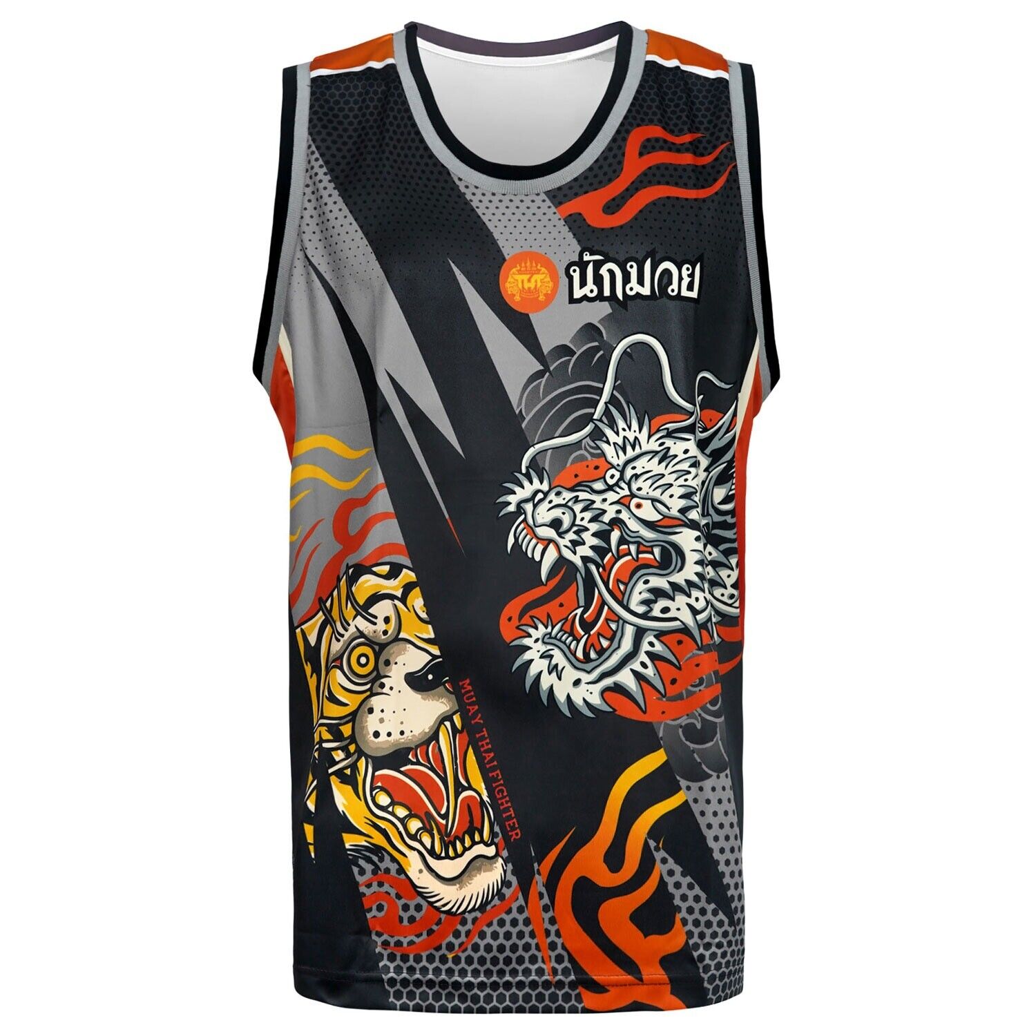 TUFF Dragon & Tiger Muay Thai Training Tank Top Vest TT105