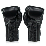 Fairtex X Glory Leather Kickboxing Gloves Muay Thai Black / White