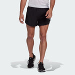 adidas Fast Reflective Split Mens Running Shorts Black Parley Eco Fitness Gym