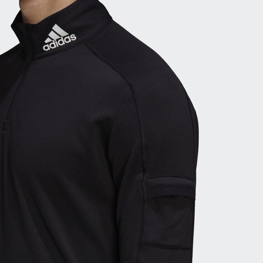 adidas Own The Run Running Top Mens Warm 1/2 Zip Long Sleeve Sustainable Fitness