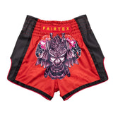 Fairtex Kids Muay Thai Shorts Silent Warrior Red BSK2108