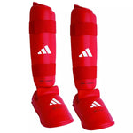 adidas Karate Shin Instep Guards WKF With Foot Pads