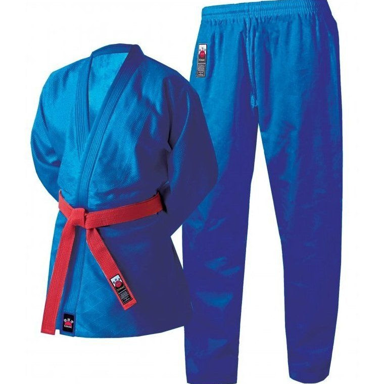 Cimac Judo Gi White Blue Suit 450g Uniform