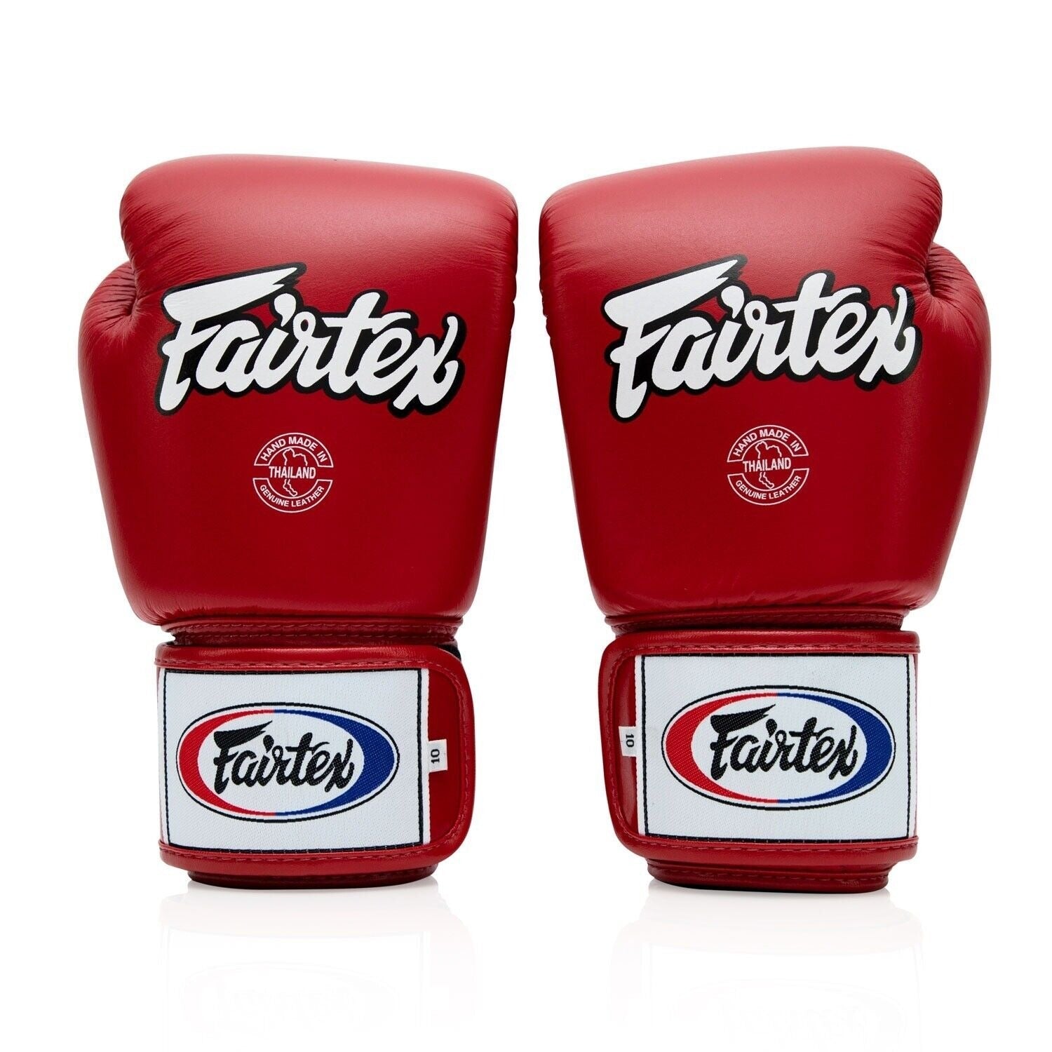 Fairtex BGV1 Boxing Gloves Leather Muay Thai Red