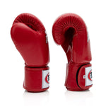 Fairtex BGV1 Boxing Gloves Leather Muay Thai Red