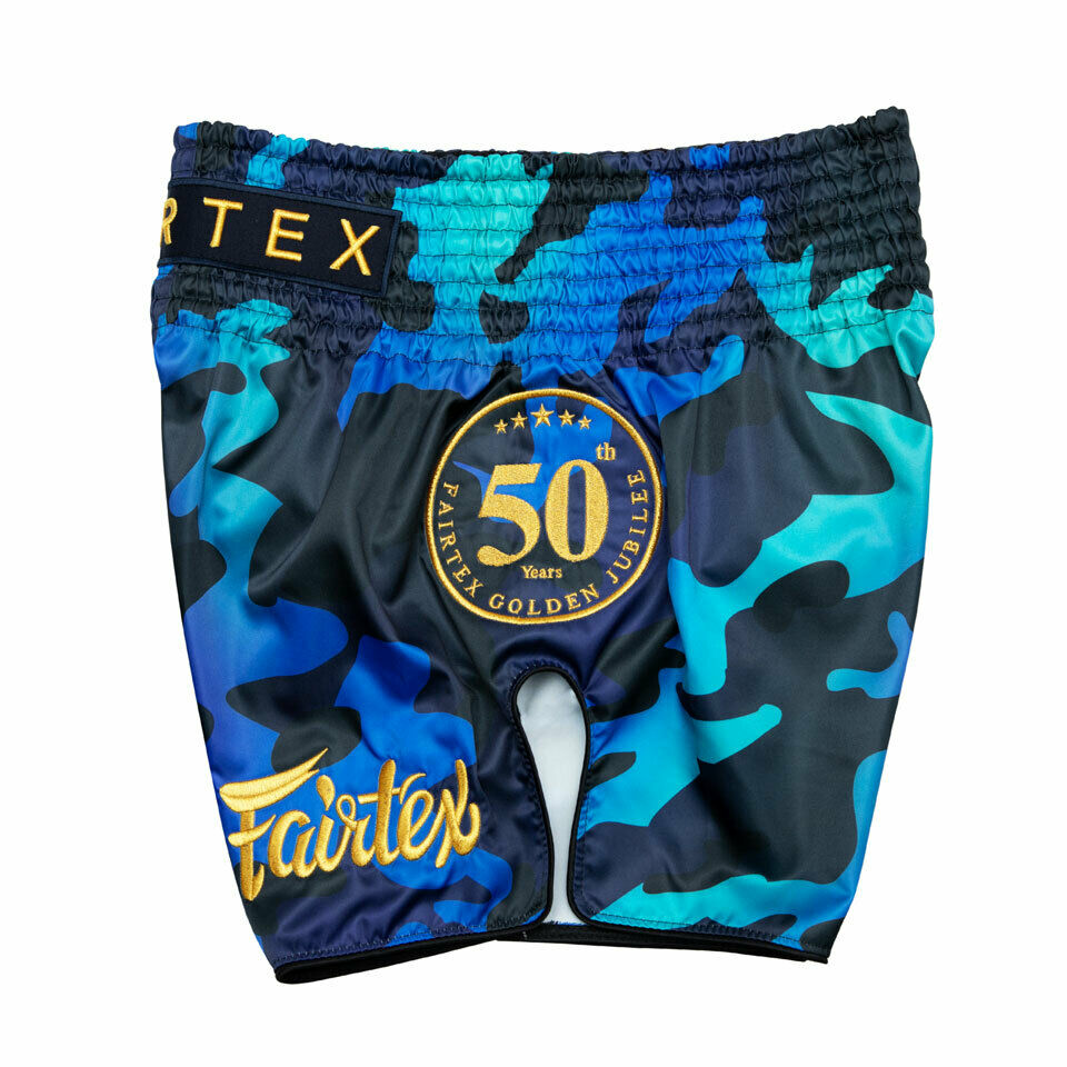 Fairtex Mens Muay Thai Shorts Golden Jubilee Luster BS1916